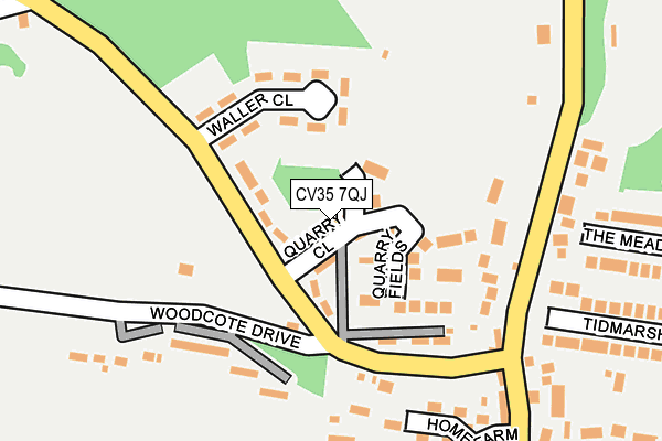 CV35 7QJ map - OS OpenMap – Local (Ordnance Survey)