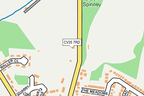 CV35 7RD map - OS OpenMap – Local (Ordnance Survey)