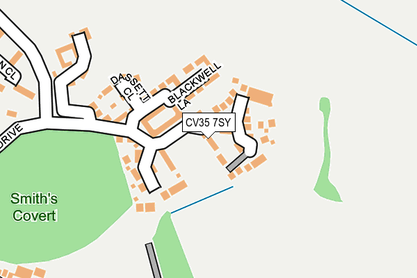 CV35 7SY map - OS OpenMap – Local (Ordnance Survey)