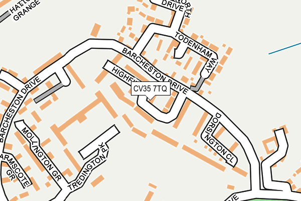CV35 7TQ map - OS OpenMap – Local (Ordnance Survey)