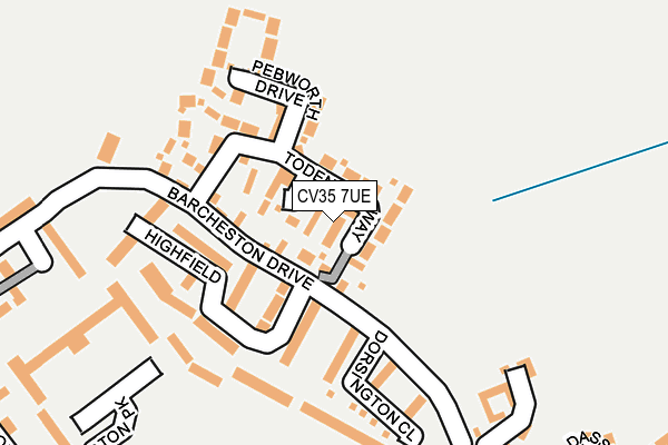 CV35 7UE map - OS OpenMap – Local (Ordnance Survey)