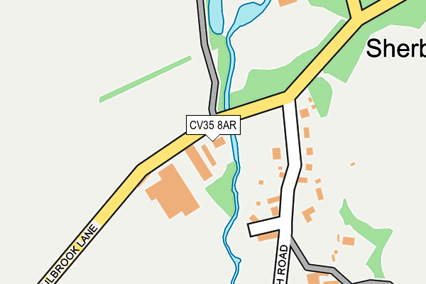 CV35 8AR map - OS OpenMap – Local (Ordnance Survey)