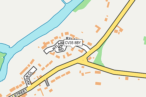 CV35 8BY map - OS OpenMap – Local (Ordnance Survey)