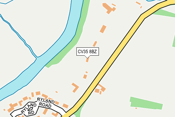 CV35 8BZ map - OS OpenMap – Local (Ordnance Survey)