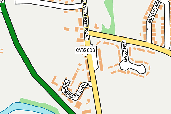 CV35 8DS map - OS OpenMap – Local (Ordnance Survey)