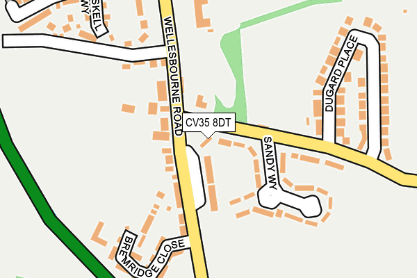 CV35 8DT map - OS OpenMap – Local (Ordnance Survey)
