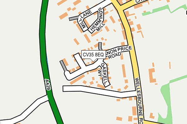 CV35 8EQ map - OS OpenMap – Local (Ordnance Survey)