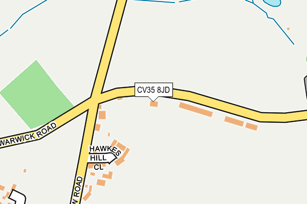CV35 8JD map - OS OpenMap – Local (Ordnance Survey)