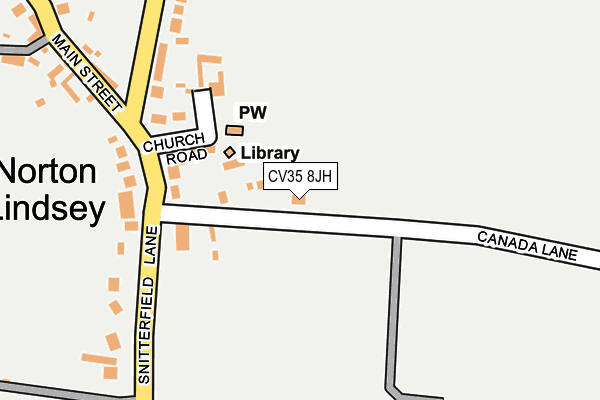 CV35 8JH map - OS OpenMap – Local (Ordnance Survey)
