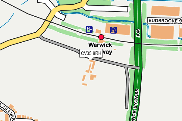 CV35 8RH map - OS OpenMap – Local (Ordnance Survey)