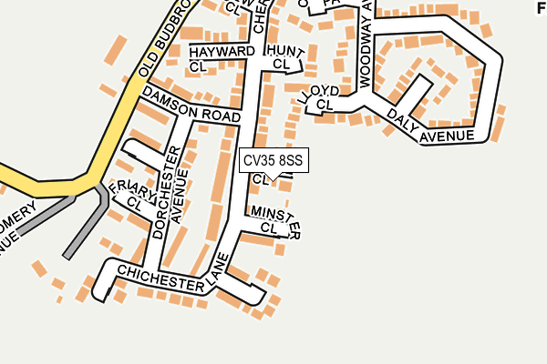 CV35 8SS map - OS OpenMap – Local (Ordnance Survey)