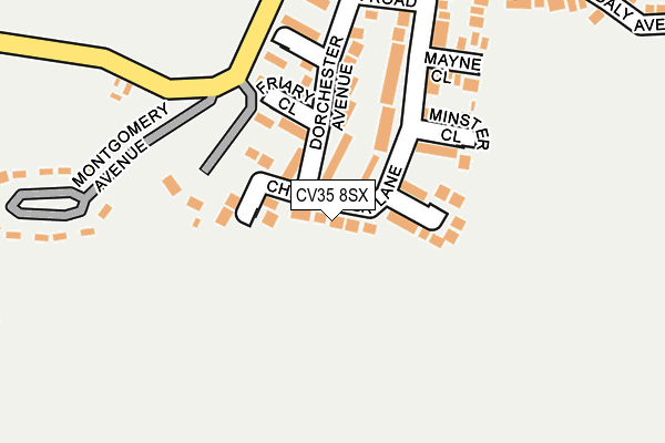 CV35 8SX map - OS OpenMap – Local (Ordnance Survey)