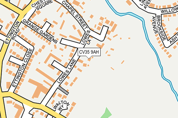 CV35 9AH map - OS OpenMap – Local (Ordnance Survey)
