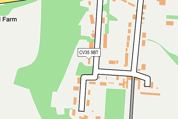 CV35 9BT map - OS OpenMap – Local (Ordnance Survey)