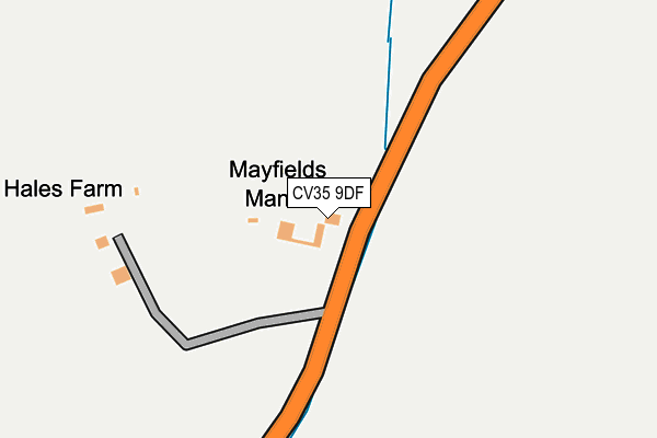CV35 9DF map - OS OpenMap – Local (Ordnance Survey)