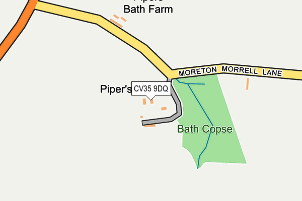 CV35 9DQ map - OS OpenMap – Local (Ordnance Survey)