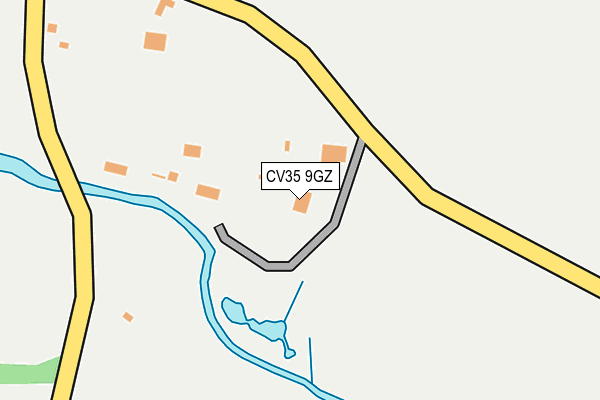 CV35 9GZ map - OS OpenMap – Local (Ordnance Survey)