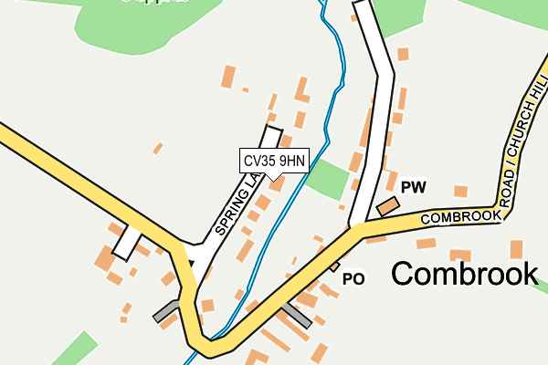 CV35 9HN map - OS OpenMap – Local (Ordnance Survey)