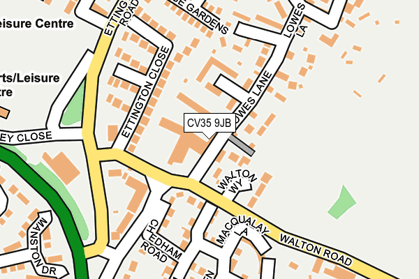 CV35 9JB map - OS OpenMap – Local (Ordnance Survey)