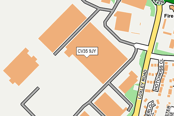 CV35 9JY map - OS OpenMap – Local (Ordnance Survey)
