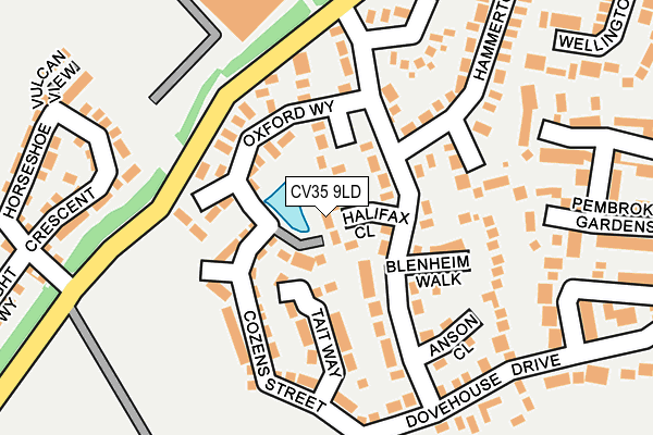 CV35 9LD map - OS OpenMap – Local (Ordnance Survey)