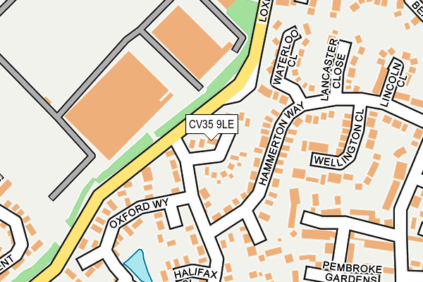 CV35 9LE map - OS OpenMap – Local (Ordnance Survey)