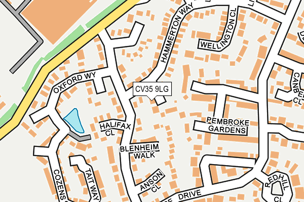 CV35 9LG map - OS OpenMap – Local (Ordnance Survey)