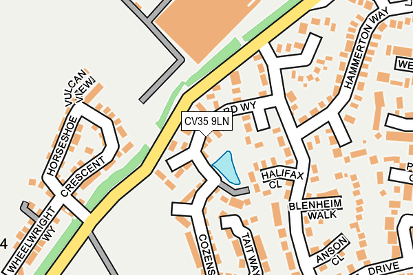 CV35 9LN map - OS OpenMap – Local (Ordnance Survey)