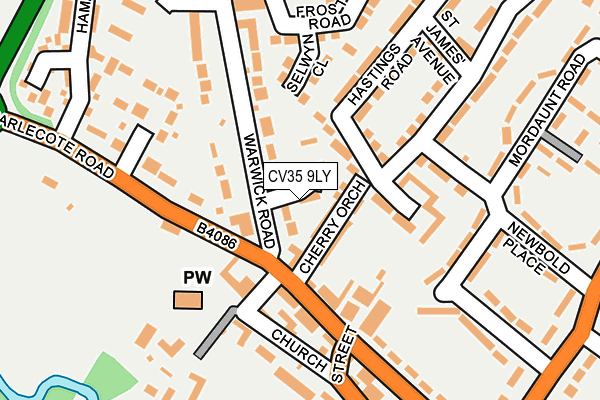 CV35 9LY map - OS OpenMap – Local (Ordnance Survey)