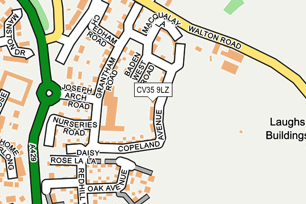 CV35 9LZ map - OS OpenMap – Local (Ordnance Survey)