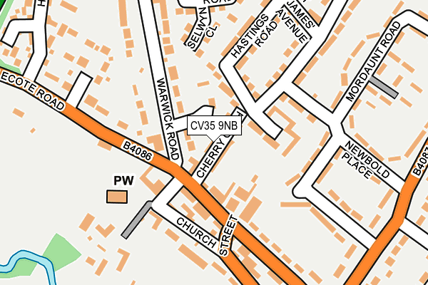 CV35 9NB map - OS OpenMap – Local (Ordnance Survey)