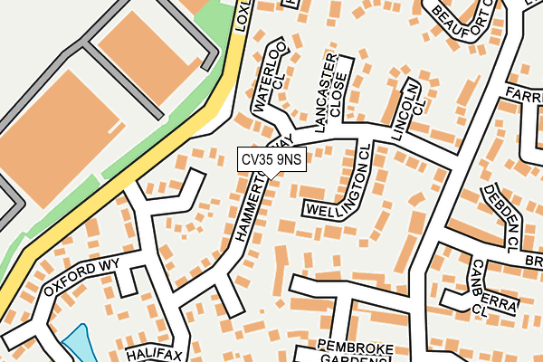 CV35 9NS map - OS OpenMap – Local (Ordnance Survey)