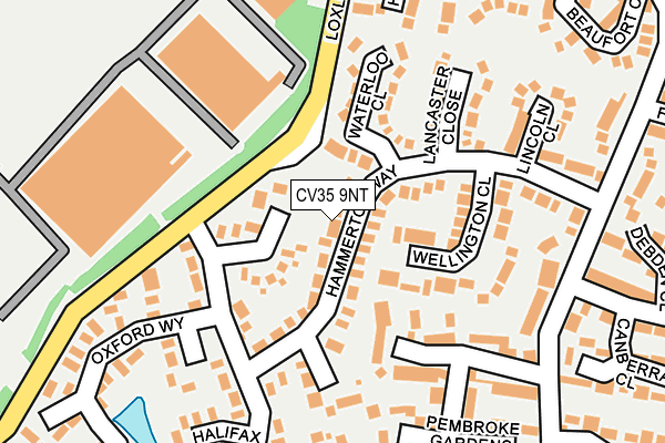 CV35 9NT map - OS OpenMap – Local (Ordnance Survey)