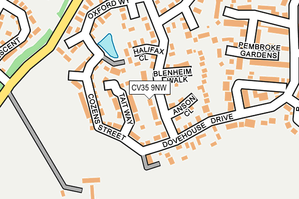 CV35 9NW map - OS OpenMap – Local (Ordnance Survey)