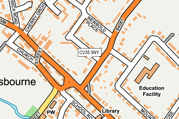 CV35 9NY map - OS OpenMap – Local (Ordnance Survey)