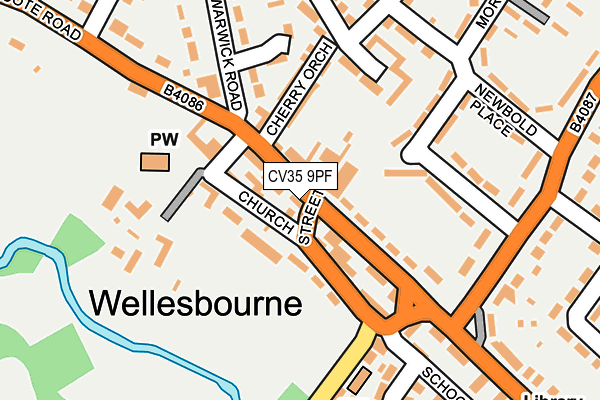 CV35 9PF map - OS OpenMap – Local (Ordnance Survey)