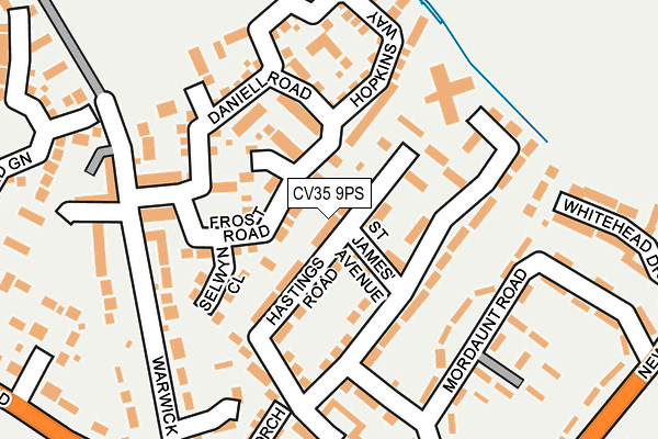 CV35 9PS map - OS OpenMap – Local (Ordnance Survey)