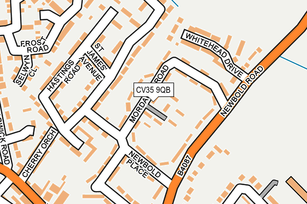 CV35 9QB map - OS OpenMap – Local (Ordnance Survey)