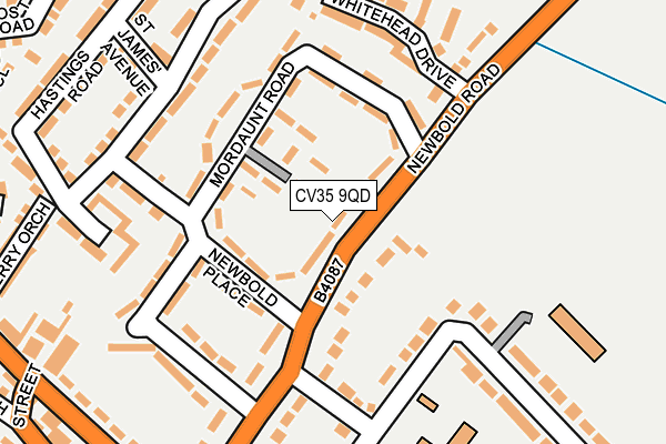 CV35 9QD map - OS OpenMap – Local (Ordnance Survey)