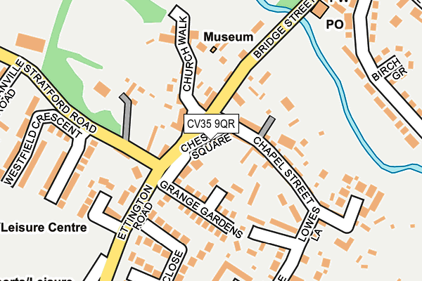 CV35 9QR map - OS OpenMap – Local (Ordnance Survey)