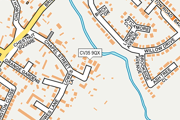 CV35 9QX map - OS OpenMap – Local (Ordnance Survey)