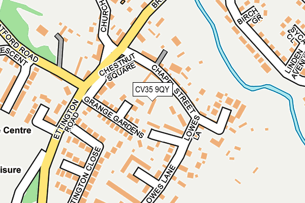 CV35 9QY map - OS OpenMap – Local (Ordnance Survey)