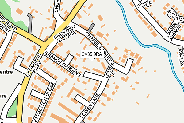 CV35 9RA map - OS OpenMap – Local (Ordnance Survey)