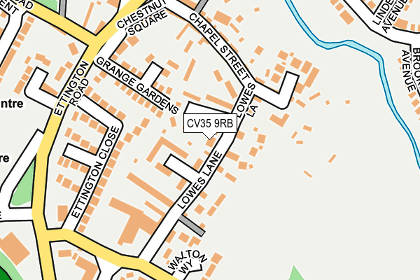 CV35 9RB map - OS OpenMap – Local (Ordnance Survey)