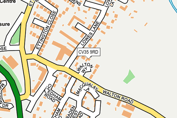 CV35 9RD map - OS OpenMap – Local (Ordnance Survey)