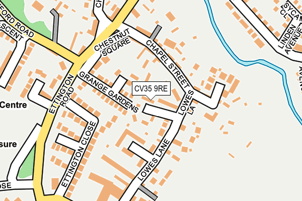 CV35 9RE map - OS OpenMap – Local (Ordnance Survey)