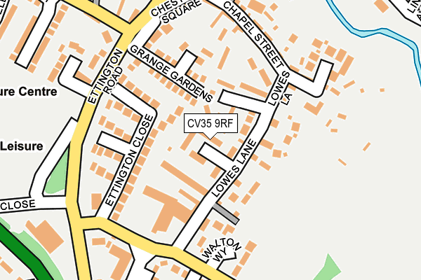 CV35 9RF map - OS OpenMap – Local (Ordnance Survey)