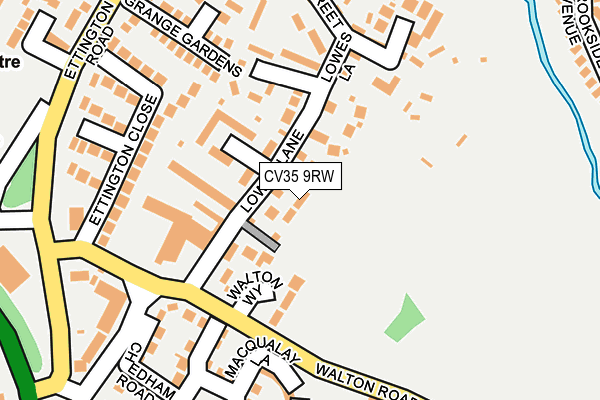 CV35 9RW map - OS OpenMap – Local (Ordnance Survey)