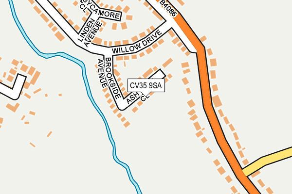 CV35 9SA map - OS OpenMap – Local (Ordnance Survey)