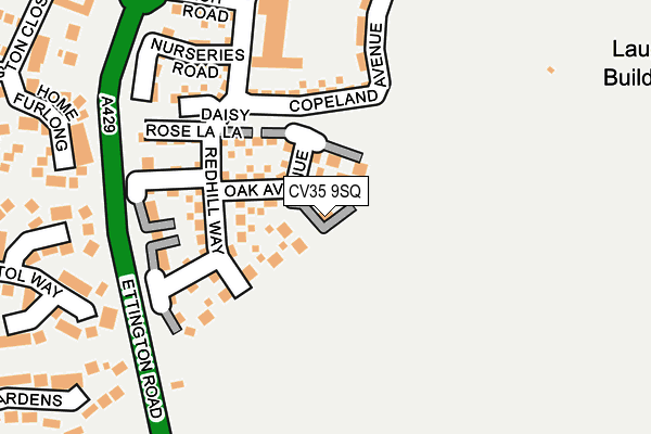 CV35 9SQ map - OS OpenMap – Local (Ordnance Survey)